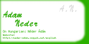adam neder business card
